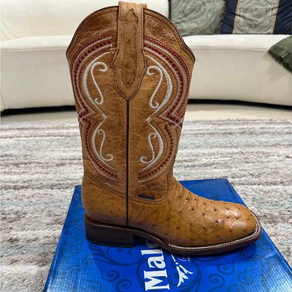 New Exotic Ostrich Cowboy Boots - Picture 3 of 7